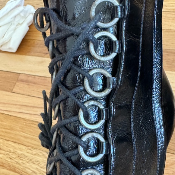 saint laurent lace up booties ankle boots - Picture 12 of 14